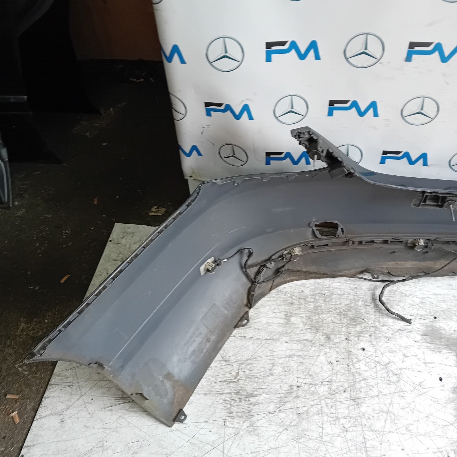 MERCEDES BENZ C-CLASS W205 SLN REAR BUMPER 2015 GREY A2058850138 FMX52