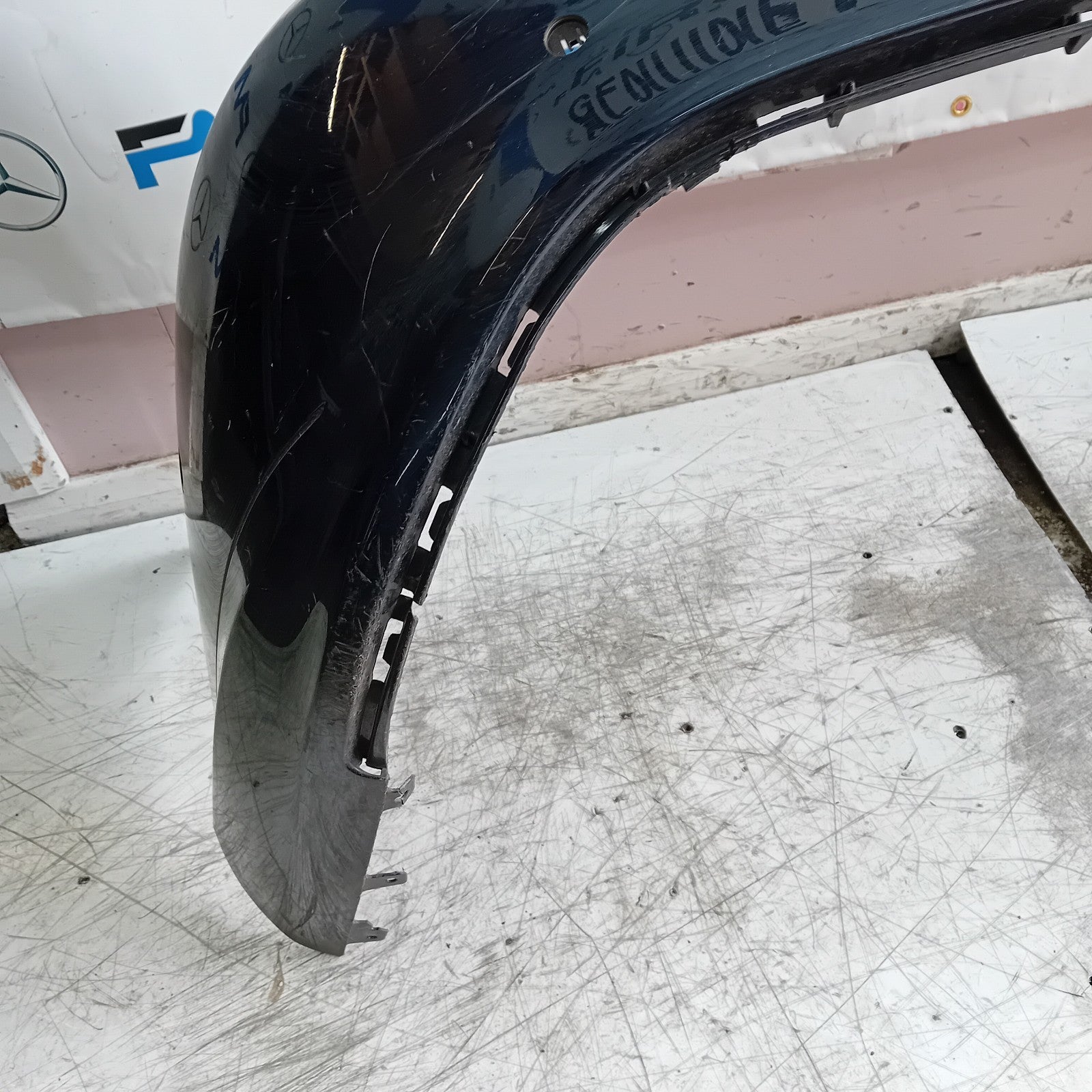 MERCEDES BENZ CLA W117 REAR BUMPER 2015 BLUE A1178800440 FMX48
