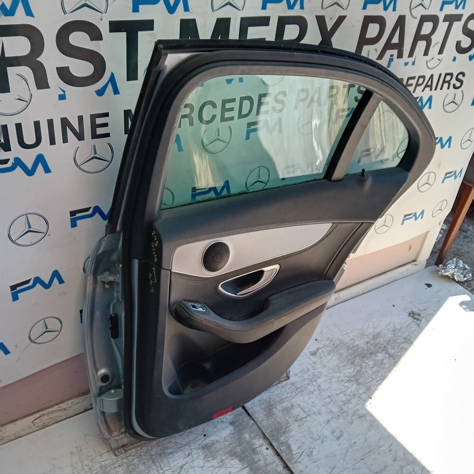 MERCEDES C-CLASS W205 SLN DRIVER REAR DOOR OSR 2014 ON COMPLETE FMD449
