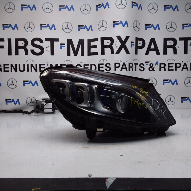 2018 MERCEDES C-CLASS W205 O/S Driver HEADLIGHT A2059061606 FMH48 MULTIBEAM