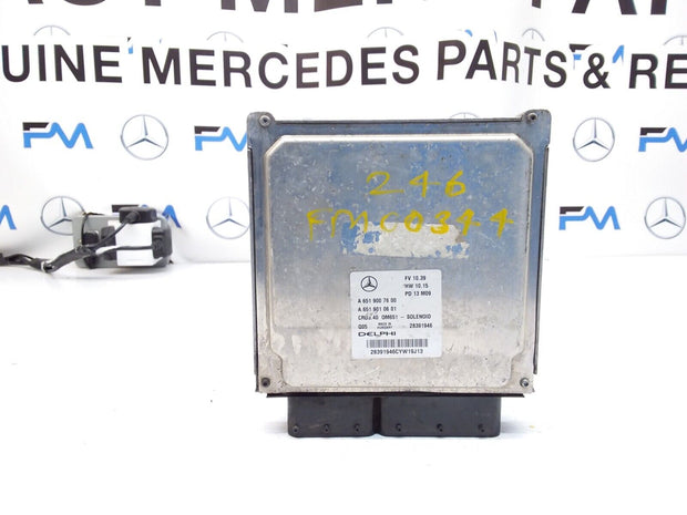 MERCEDES E-CLASS 2012 ENGINE  CONTROL MODULE A6519007600 FM00344