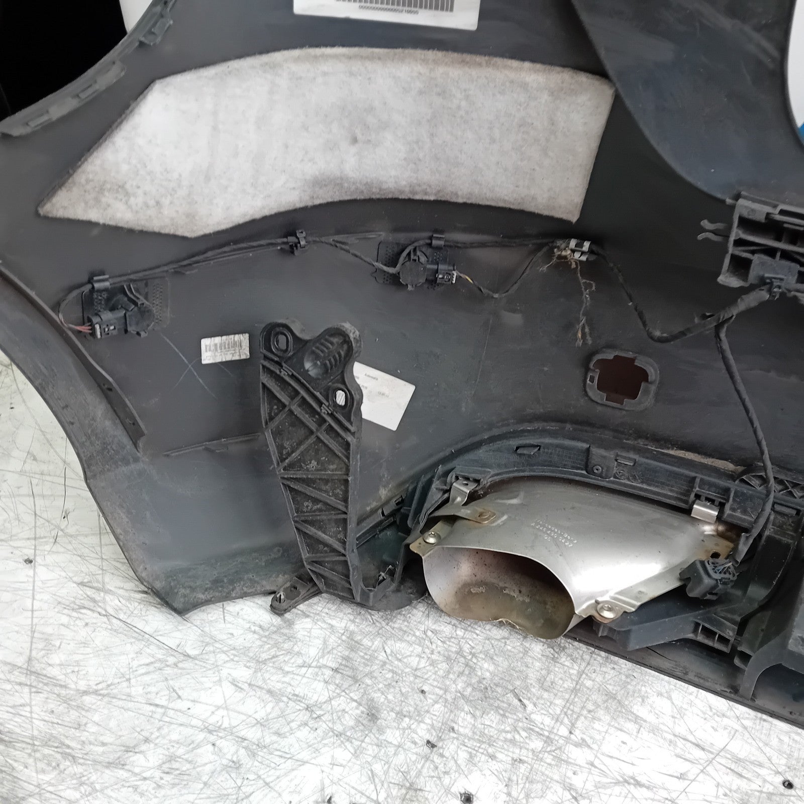 MERCEDES BENZ A-CLASS W176 REAR BUMPER 2012-18 A1768850000 BLACK COMPLETE FMX28