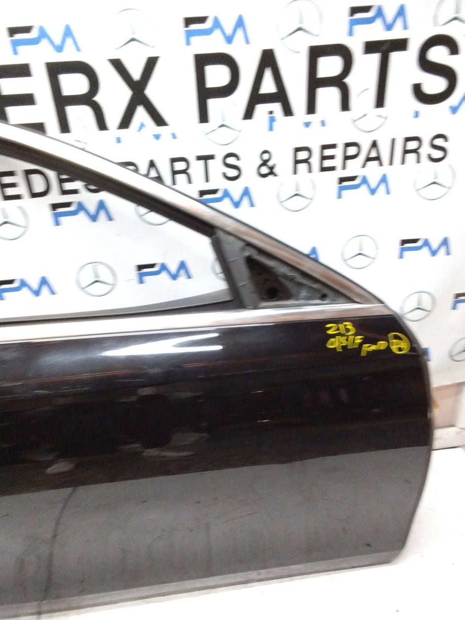 MERCEDES BENZ E-CLASS W213 DRIVER SIDE FRONT DOOR O/S/F COMPLETE BLACK FMD74