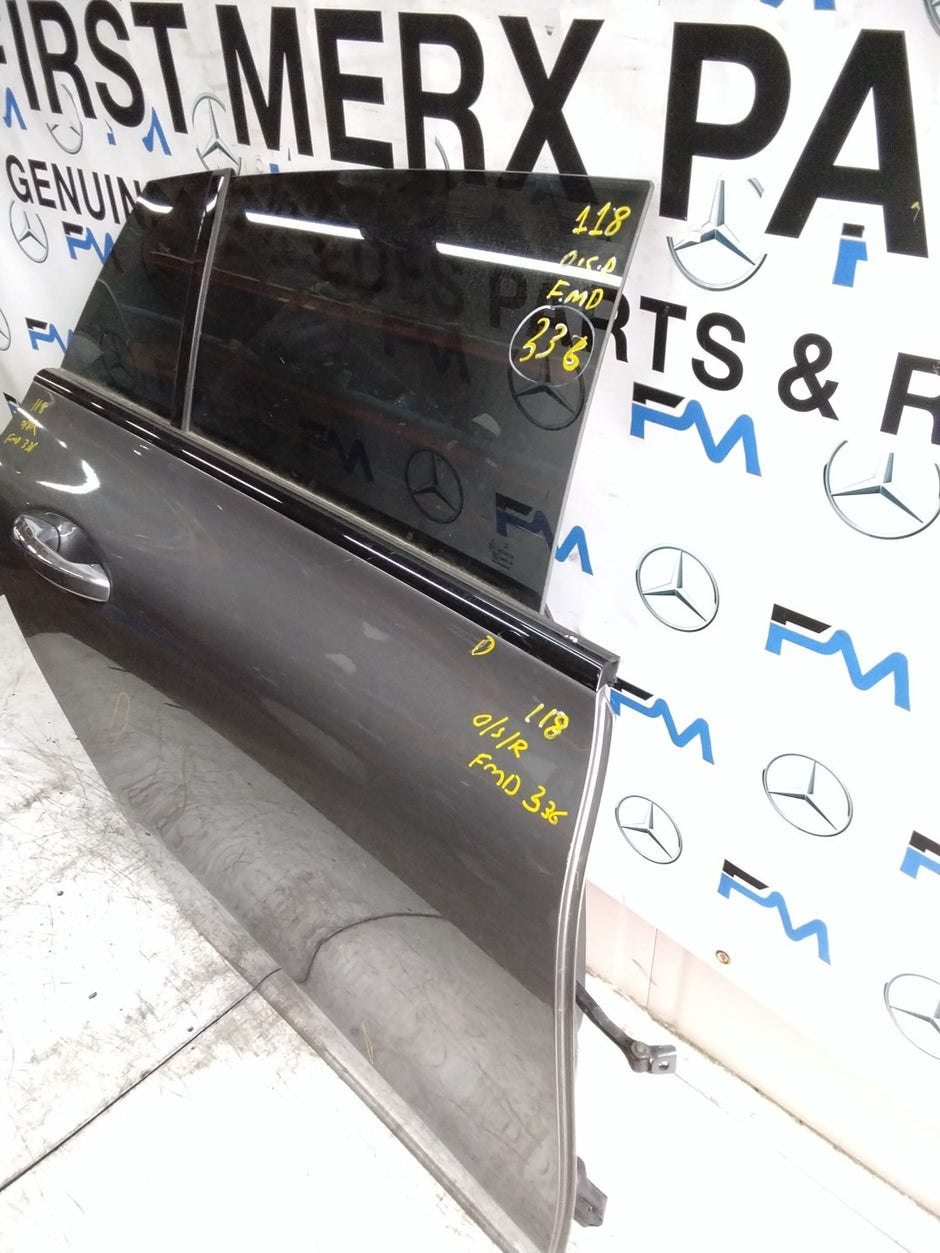 MERCEDES CLA W118 DRIVER REAR DOOR OSR GREY 2019 ON COMPLETE FMD336