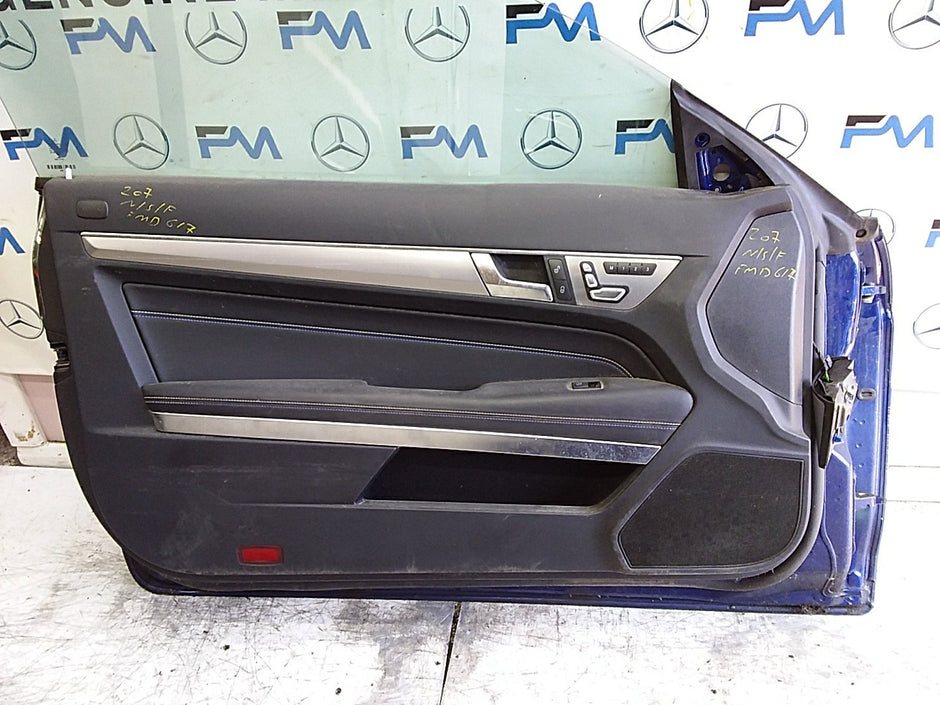 MERCEDES E-CLS C207 COUPE PASSENGER FRONT DOOR NSF 2009-16 COMPLETE FMD617
