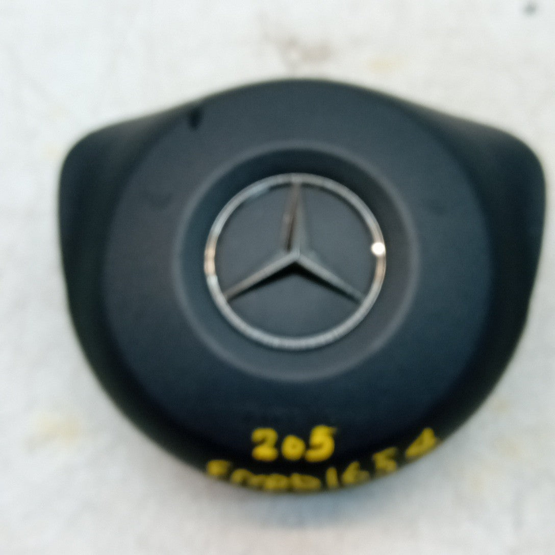 MERCEDES BENZ C-CLASS W205 STEERING WHEEL AIRBAG DRIVER OS RIGHT Q10 FM001654