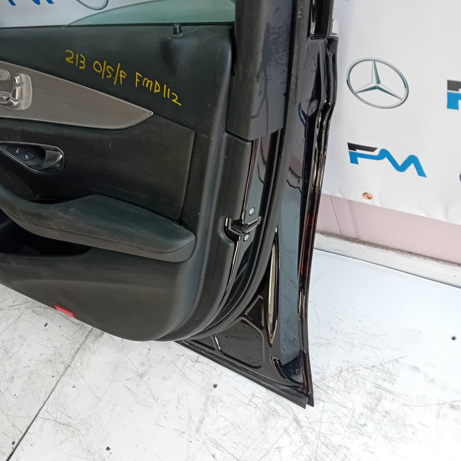 MERCEDES BENZ  E-CLASS W213 DRIVER SIDE FRONT DOOR O/S/F COMPLETE BLACK FMD112