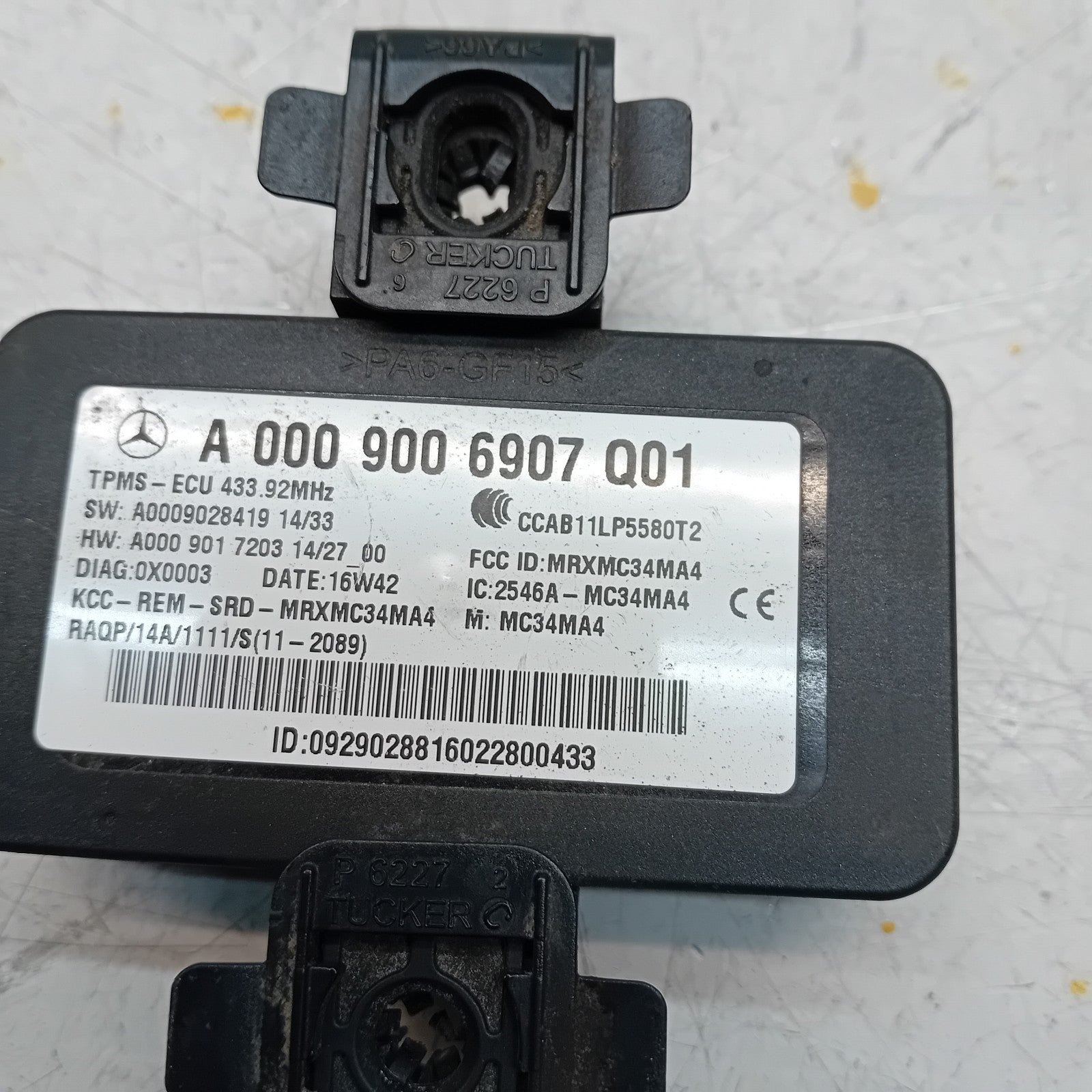 MERCEDES C-CLASS W205 W205TYRE PRESSURE CONTROL MODULE A0009006907 FM001194