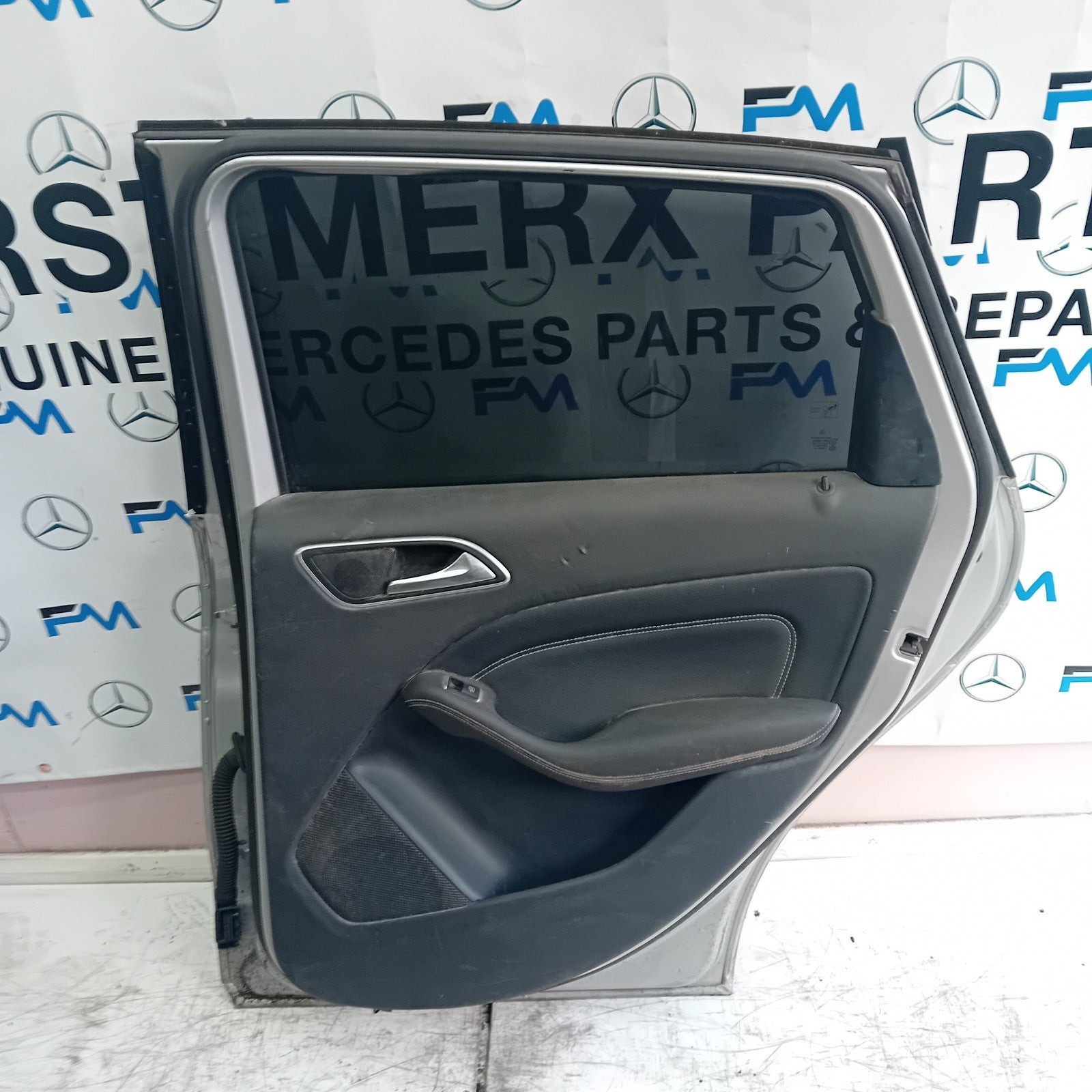MERCEDES BENZ B-CLASS W246 DRIVER REAR DOOR O/S/R SILVER 2012-19 COMPLETE FMD155