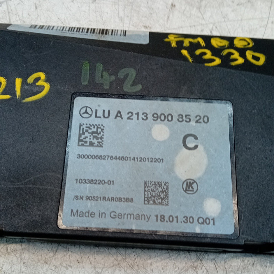 MERCEDES E CLASS IGNITION CONTROL MODULE ECU A2139008520 2016 W213 FM001330