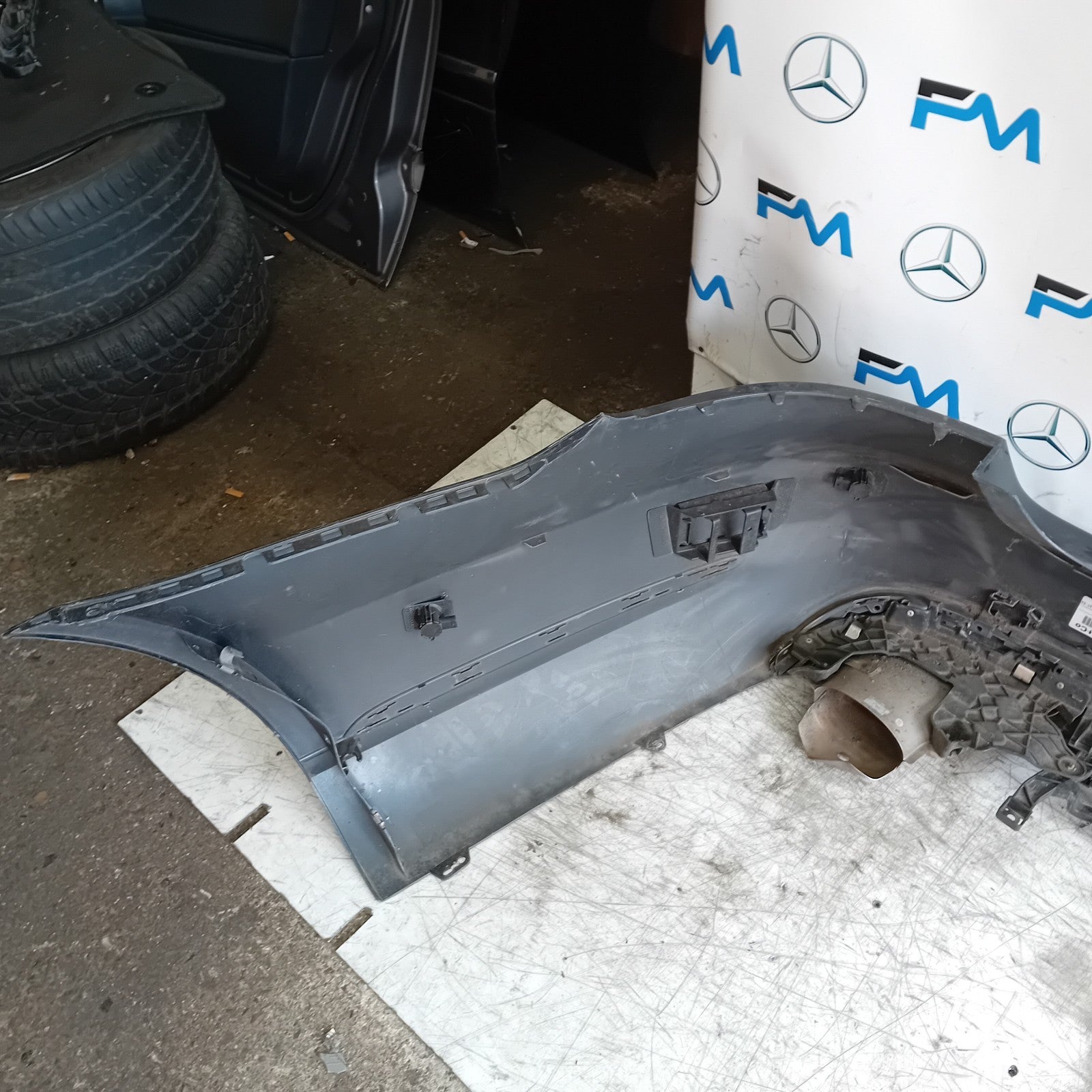MERCEDES BENZ E-CLASS W212 REAR BUMPER BLACK 2014 A2128855125 FMX129