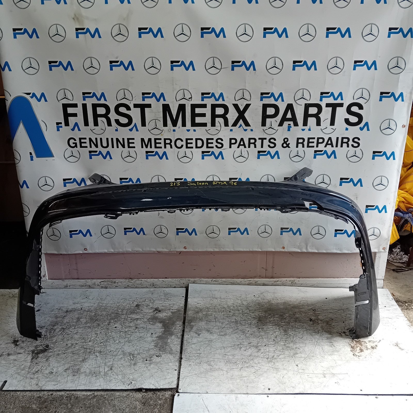 MERCEDES BENZ E-CLASS W213 SALOON BLUE REAR BUMPER 2016 ON A2138850001 FMX96