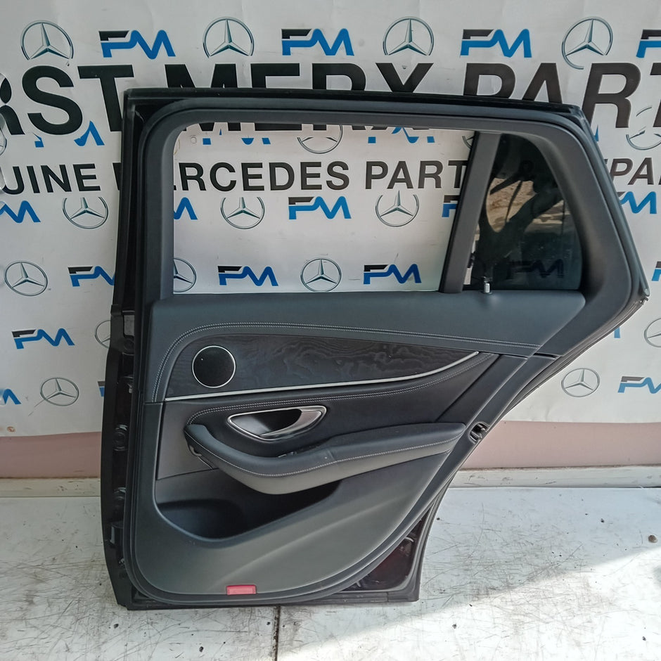 MERCEDES E-CLASS S213 ESTATE DRIVER REAR DOOR OSR BLACK 2016 ON COMPLETE FMD217