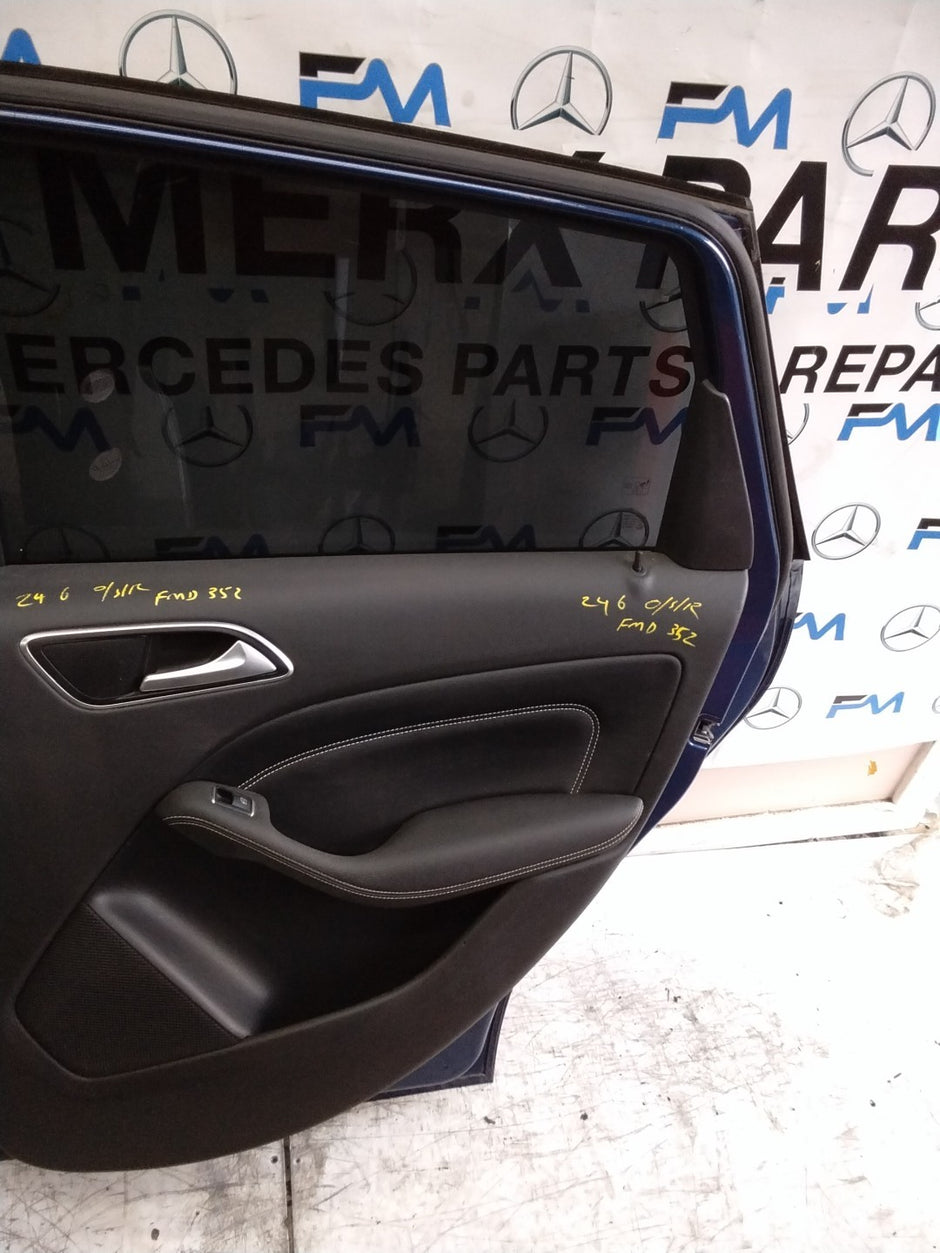 MERCEDES B-CLASS W246 DRIVER REAR DOOR OSR BLUE 2012-19 COMPLETE FMD352