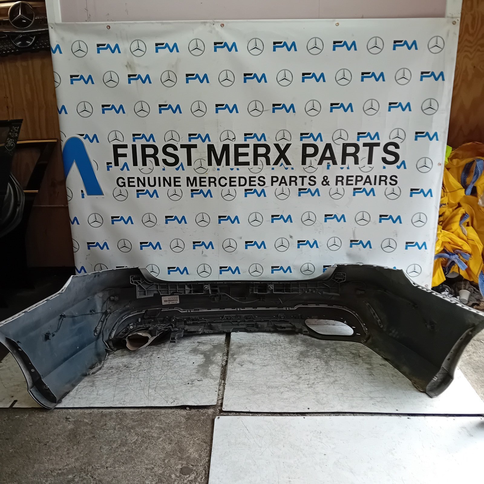 MERCEDES BENZ E-CLASS W212 REAR BUMPER SILVER 2014 A2128853238 FMX123