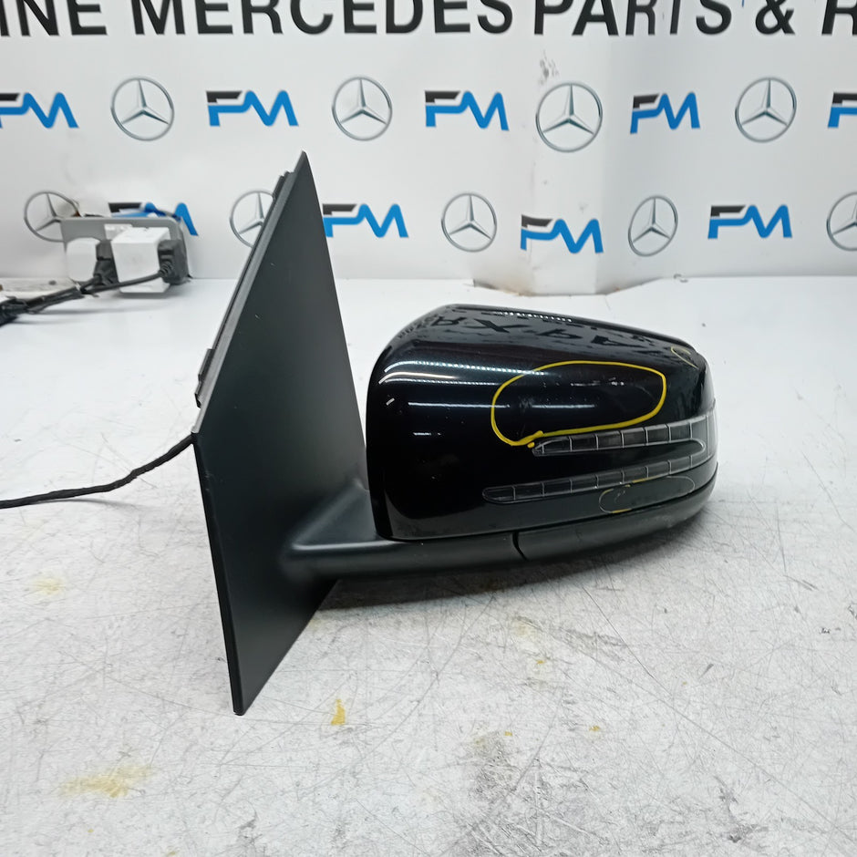 MERCEDES BENZ B-CLASS W246 PASSENGER WING MIRROR NS BLACK A2468101519  FMM88