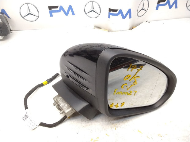MERCEDES A-CLASS  W177 DRIVER SIDE WING MIRROR A1778101200 BLACK FMM27