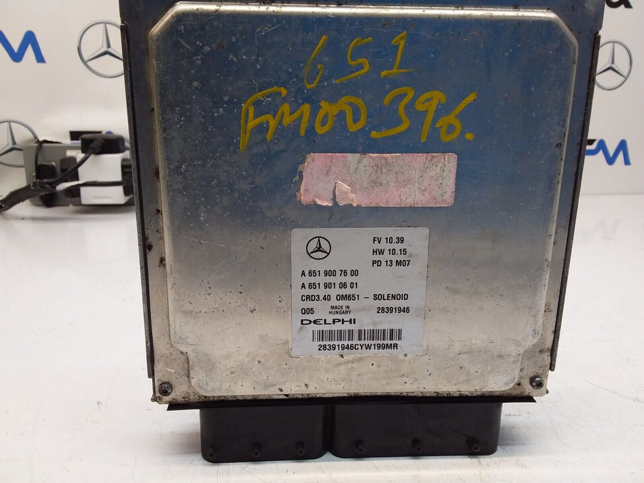 MERCEDES E-CLASS 2012 ENGINE  CONTROL MODULE A6519007600 FM00396