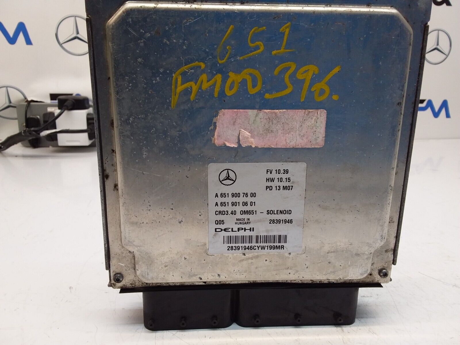 MERCEDES E-CLASS 2012 ENGINE  CONTROL MODULE A6519007600 FM00396