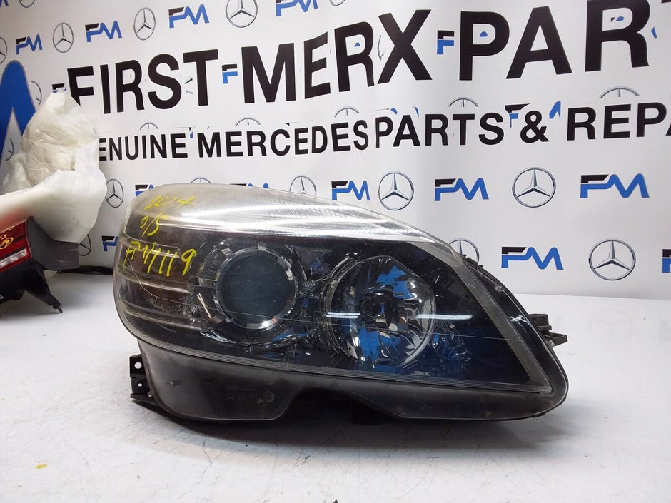 2008-2014 MERCEDES C-CLASS W204 HEADLIGHT DRIVER SIDE OS FMH119 (DAMAGED)