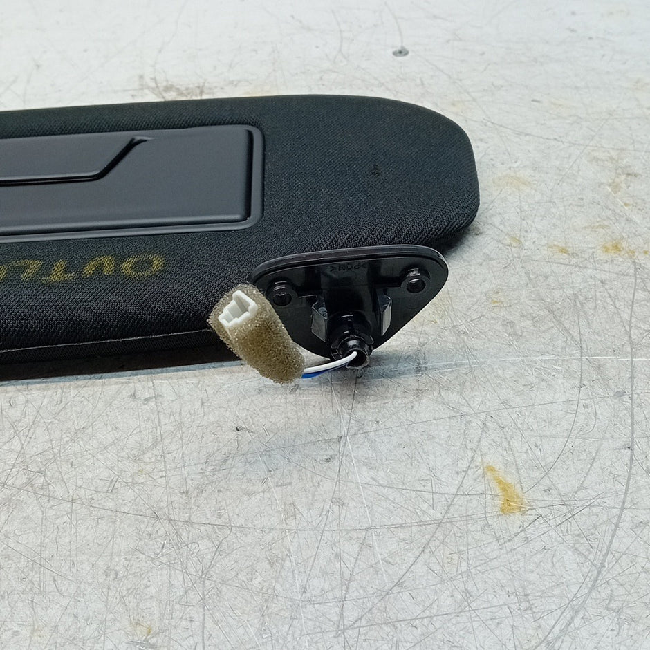 MITSUBISHI OUTLANDER MK3 SUN VISOR PASSENGER SIDE BLACK 7430B557 2014 FM001619
