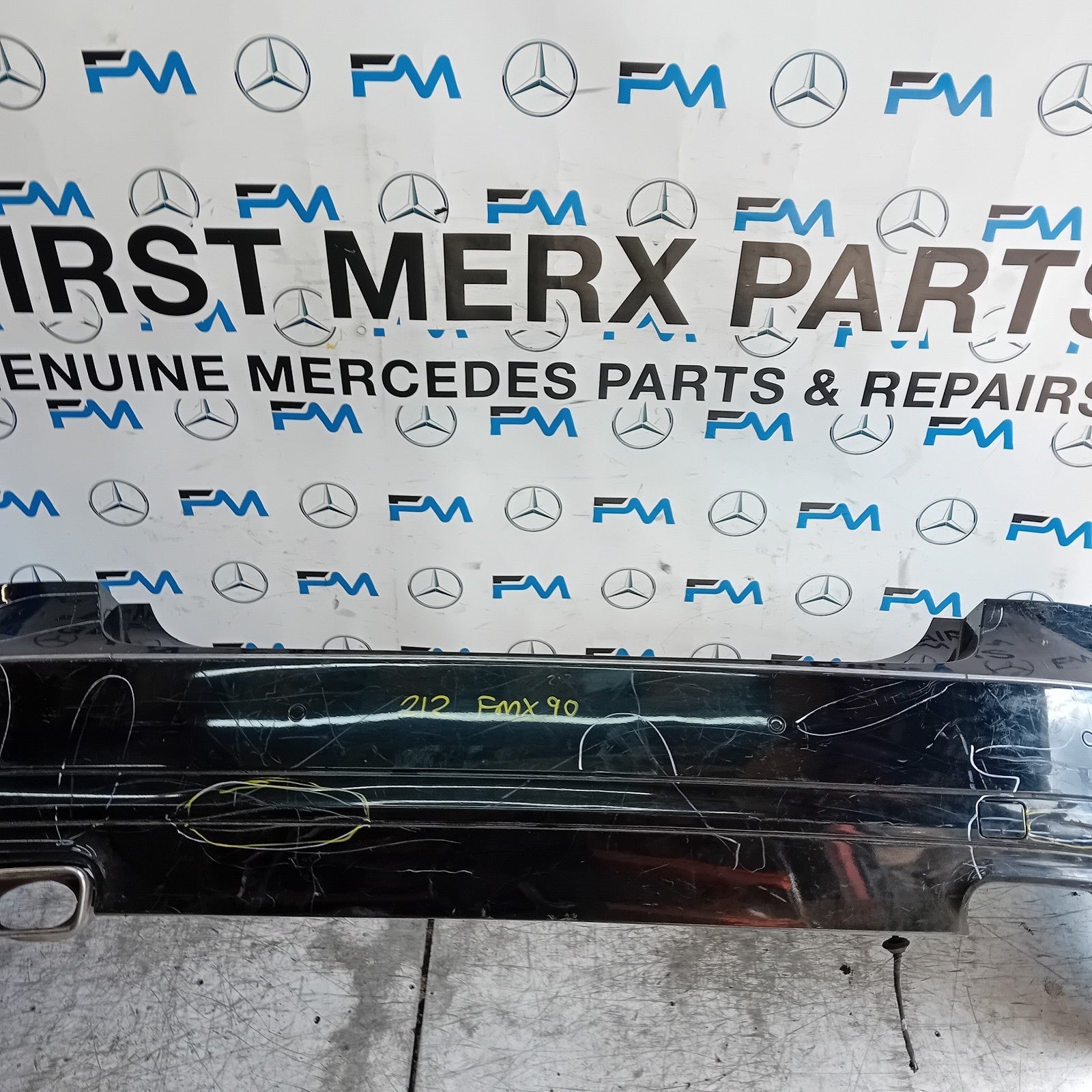 MERCEDES E-CLASS W212 ESTATE REAR BUMPER BLACK 2014 A2128851625 FMX90