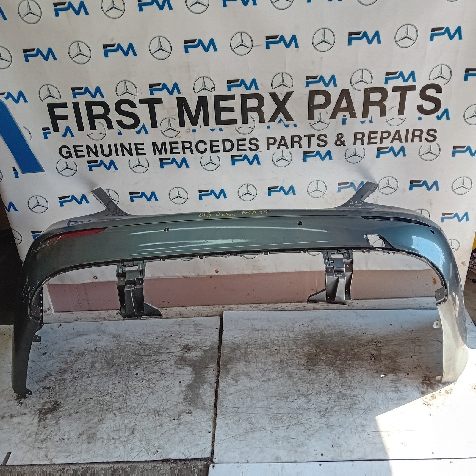 MERCEDES BENZ E-CLASS W213 SALOON GREY REAR BUMPER 2016 ON A2138850025 FMX97