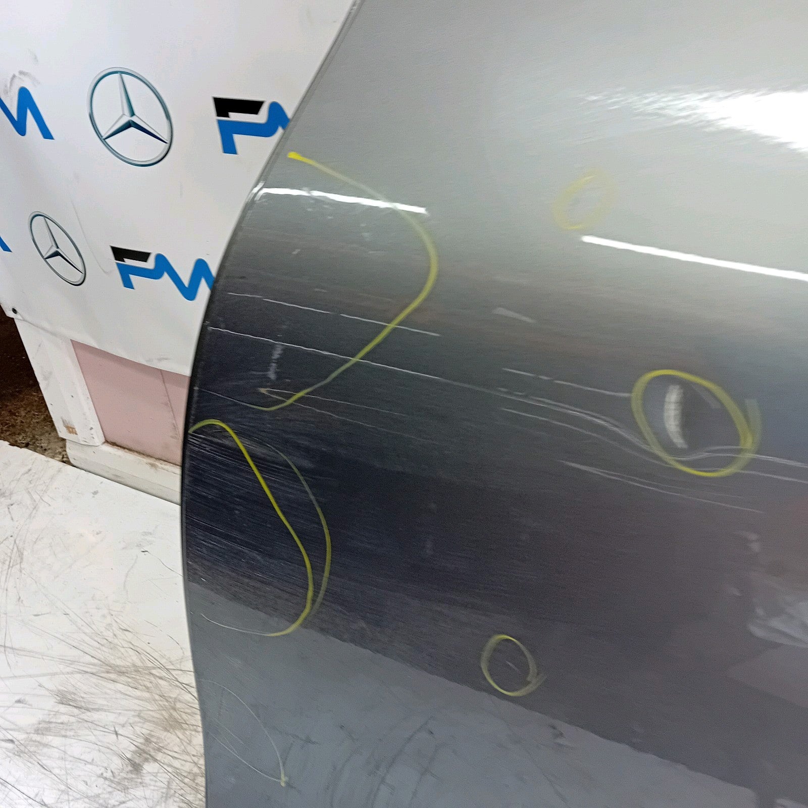 MERCEDES CLA W118 PASSENGER REAR DOOR NSR 2019 GREY COMPLETE FMD491