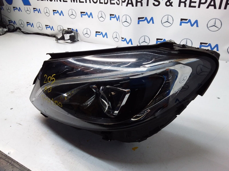 2017 MERCEDES C CLASS W205 HEADLIGHT FACELIFT PASSENGER NS A2059069404 FMH100