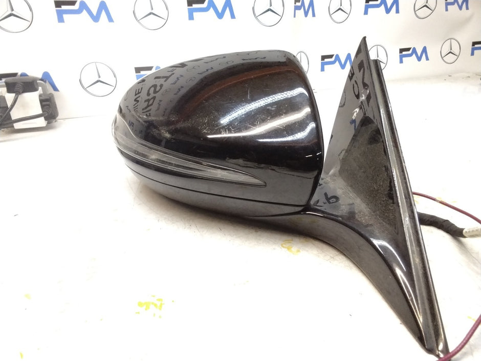 MERCEDES E-CLASS 2016 On W213 DRIVER SIDE WING MIRROR A2138102800 BLACK FMM14