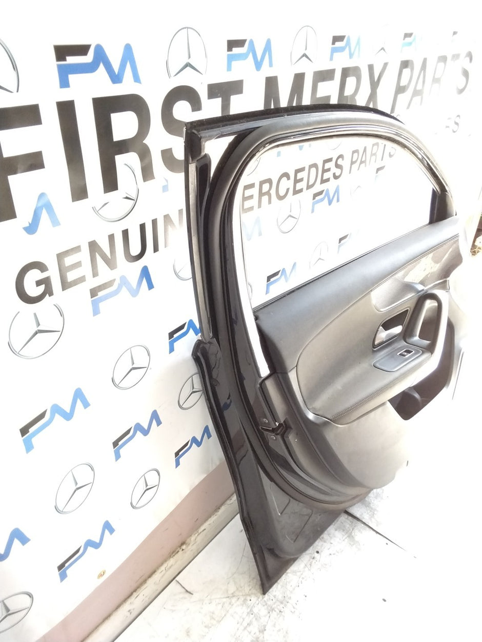 MERCEDES A-CLASS W177  PASSENGER FRONT DOOR NSF BLACK 2018-2023 COMPLETE FMD311