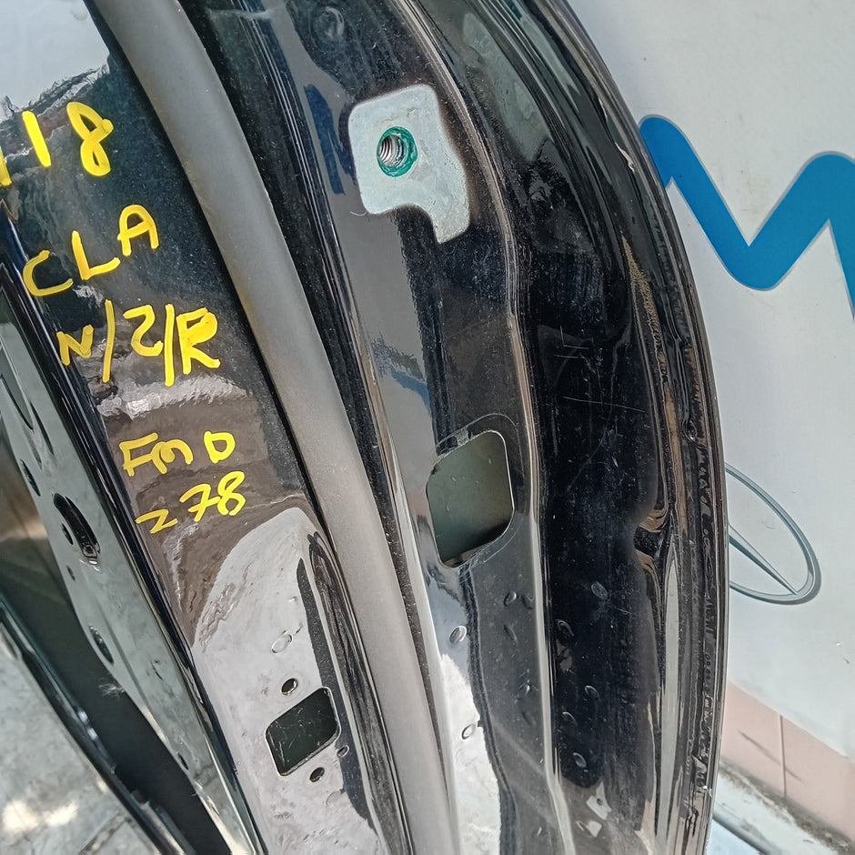 MERCEDES BENZ CLA W118 PASSENGER REAR SIDE DOOR NSR 2019 ON BLACK FMD278