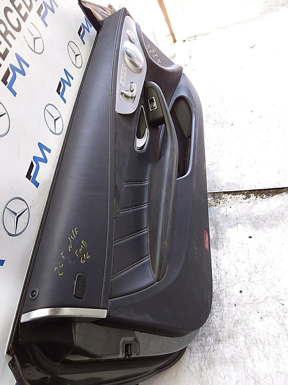 MERCEDES C-CLS C205 COUPE PASSENGER FRONT DOOR NSF GREY 2016 ONW COMPLETE FMD616