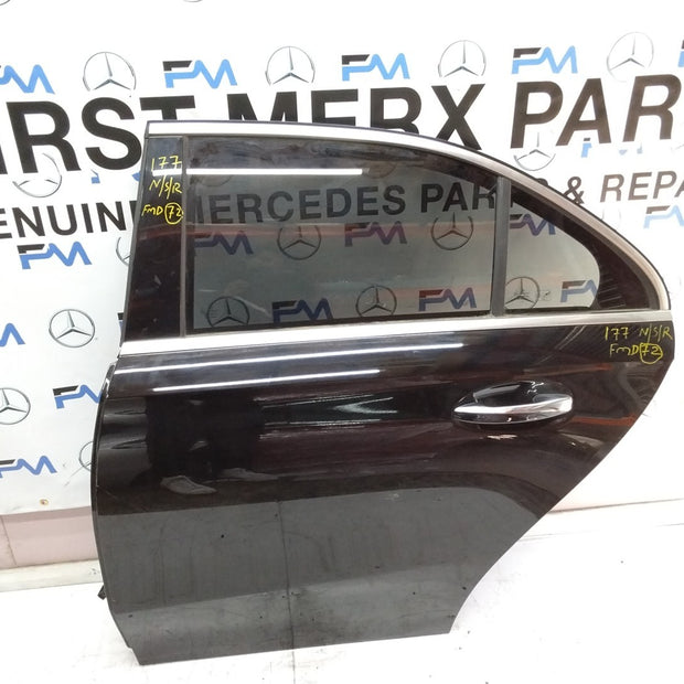 MERCEDES BENZ A-CLASS W177 PASSENGER SIDE REAR DOOR N/S/R COMPLETE BLACK FMD72
