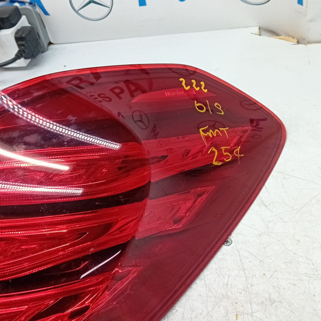 MERCEDES S-CLASS W222 DRIVER RIGHT OS REAR TAIL LIGHT A2229065501 FMT254