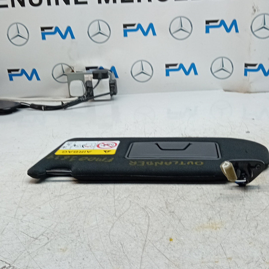 MITSUBISHI OUTLANDER MK3 SUN VISOR PASSENGER SIDE BLACK 7430B557 2014 FM001619