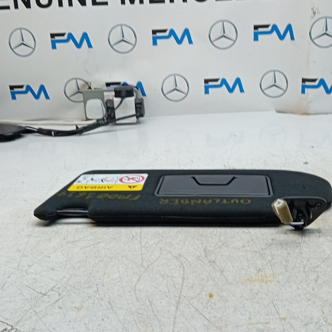 MITSUBISHI OUTLANDER MK3 SUN VISOR PASSENGER SIDE BLACK 7430B557 2014 FM001619