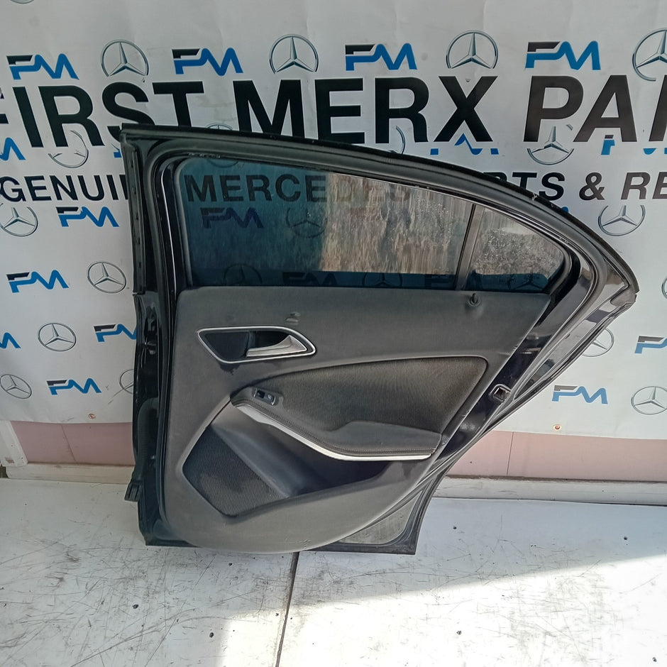 MERCEDES BENZ A-CLASS W176 DRIVER SIDE REAR DOOR O/S/R BLACK FMD119
