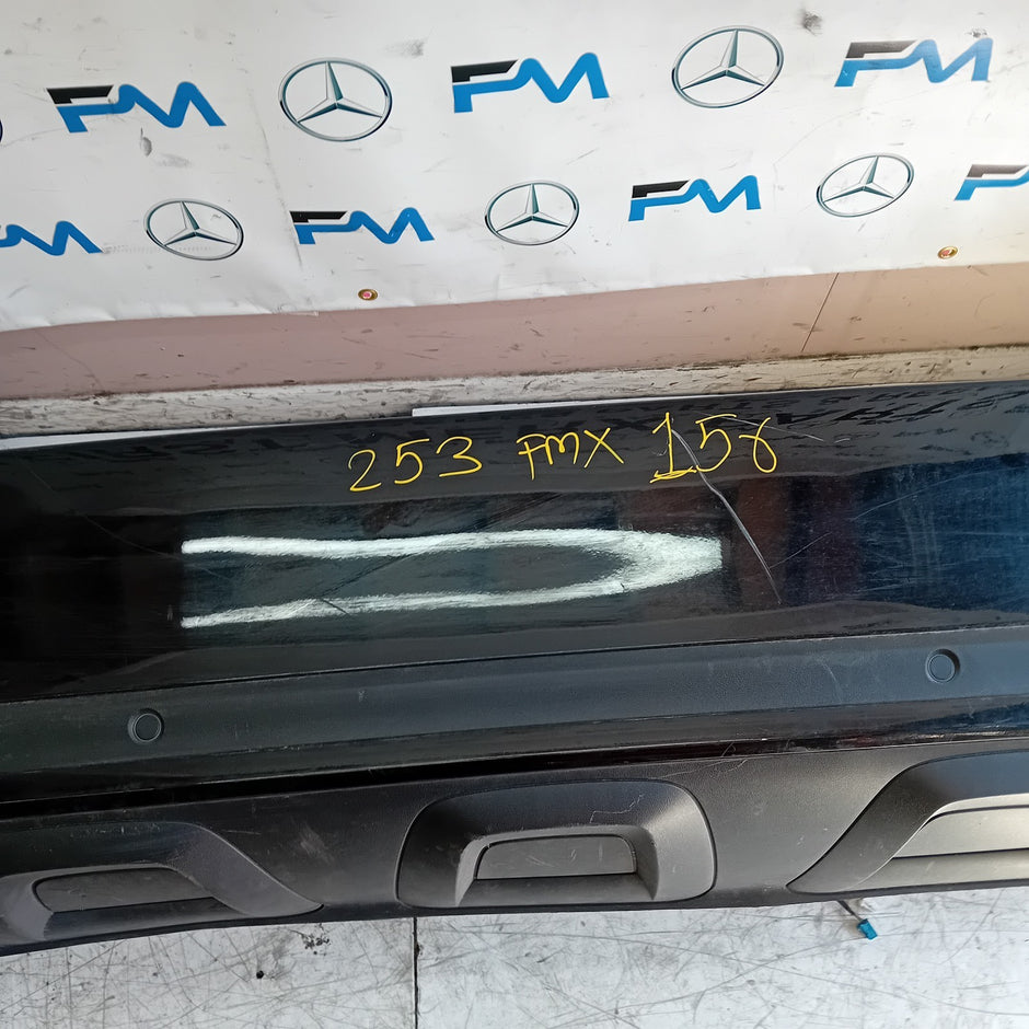 MERCEDES BENZ GLC W253 REAR BUMPER A2538850200 2016 BLACK COMPLETE FMX156