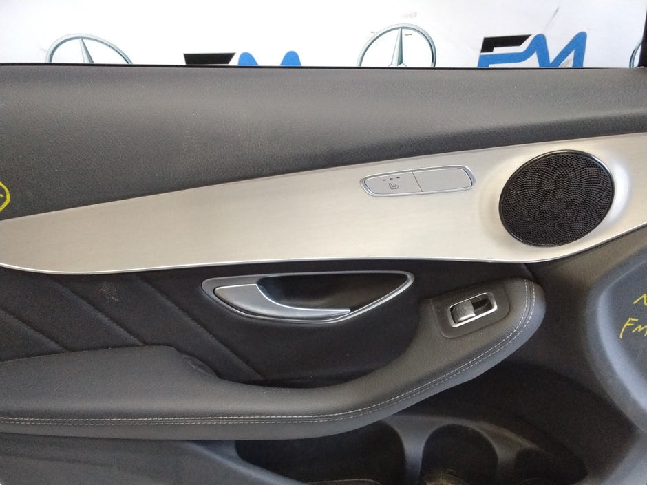 MERCEDES BENZ GLC W253 PASSENGER SIDE FRONT DOOR N/S/F COMPLETE BLACK FMD65