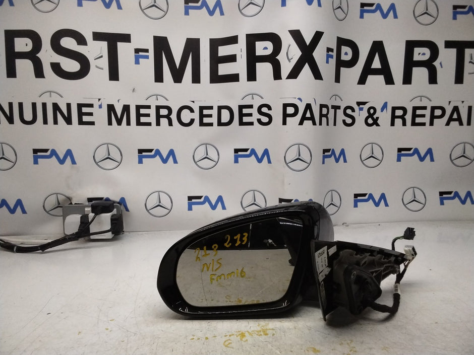 MERCEDES E-CLASS 2016 On W213 PASSENGER SIDE WING MIRROR A2138102500 BLACK FMM16