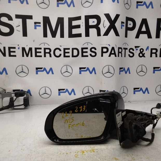 MERCEDES E-CLASS 2016 On W213 PASSENGER SIDE WING MIRROR A2138102500 BLACK FMM16