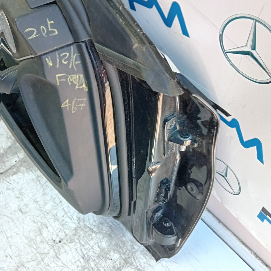 MERCEDES C-CLASS W205 PASSENGER FRONT DOOR NSF BLACK 2014 ON COMPLETE FMD467