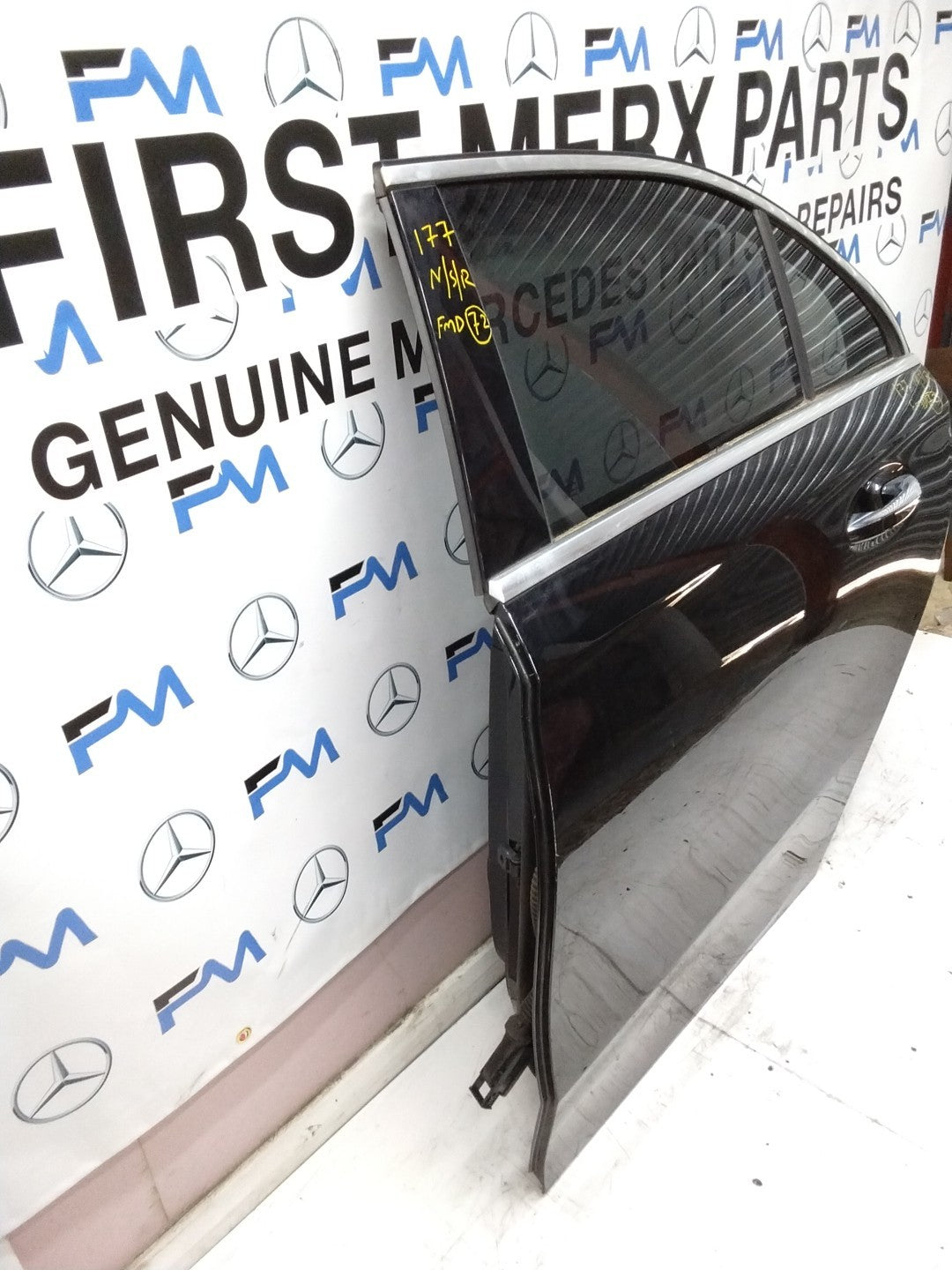MERCEDES BENZ A-CLASS W177 PASSENGER SIDE REAR DOOR N/S/R COMPLETE BLACK FMD72
