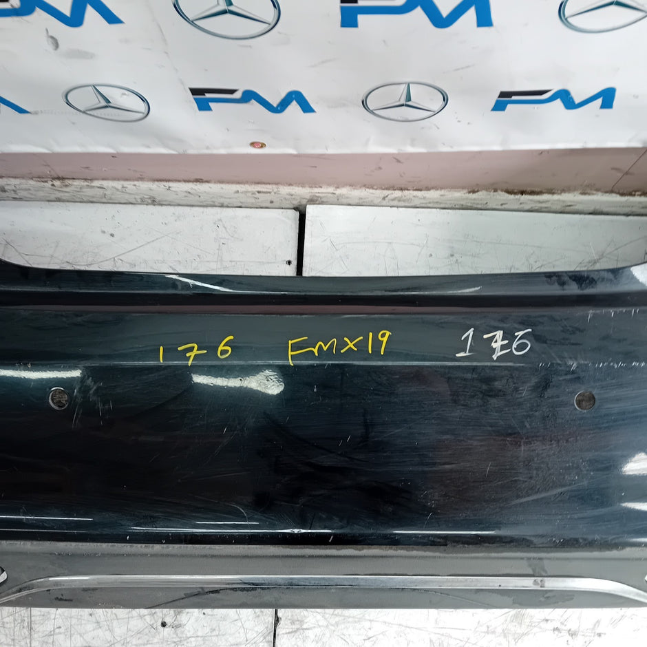 MERCEDES BENZ  A-CLASS W176 REAR BUMPER A1768854225 2016 BLACK COMPLETE FMX19