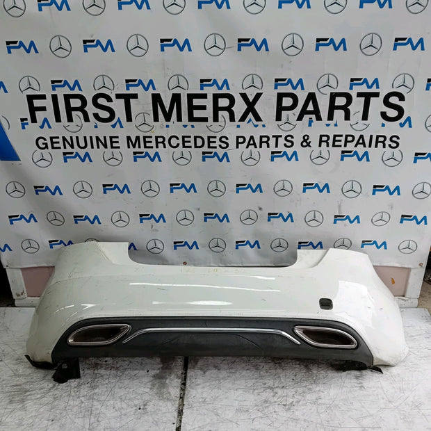 MERCEDES BENZ A-CLASS W176 REAR BUMPER 2012-18 A1768853000 WHITE FMX32