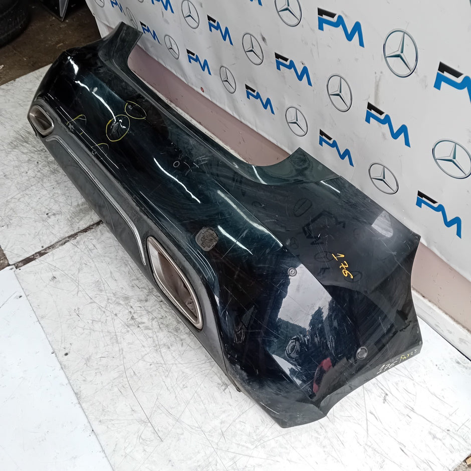 MERCEDES BENZ A-CLASS W176 REAR BUMPER 2012-18 A1768850000 BLACK COMPLETE FMX28
