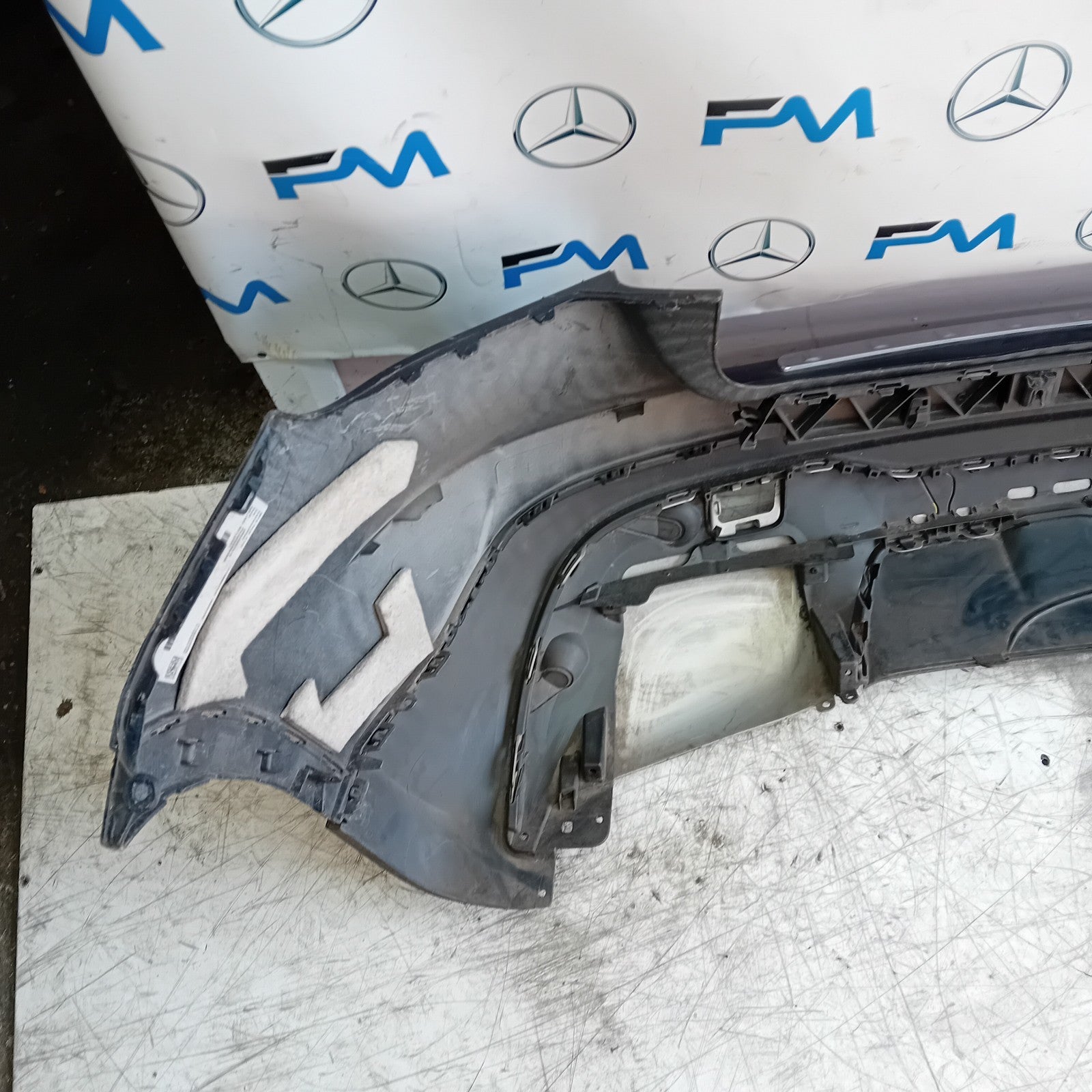 MERCEDES BENZ GLA W156 REAR BUMPER BLUE 2013-19 ON A1568802540 COMPLETE FMX122