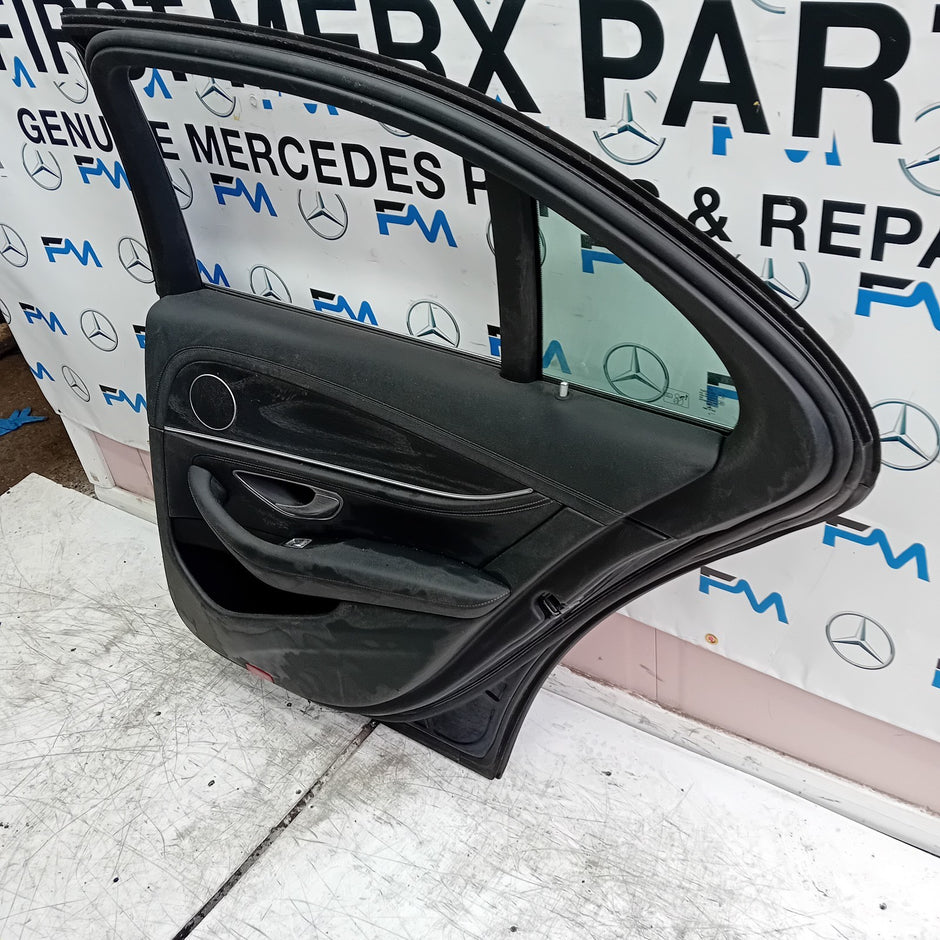 MERCEDES E-CLASS W213 SLN DRIVER REAR DOOR OSR BLUE 2016 ON COMPLETE FMD270