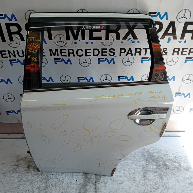 MITSUBISHI OUTLANDER MK3 PASSENGER REAR DOOR NSR 2013 WHITE FMD494